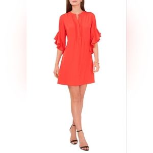 Vince camuto ruffle sleeve dress